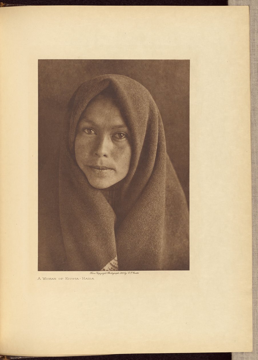 En kvinna av Kiusta - Haida av Edward S. Curtis