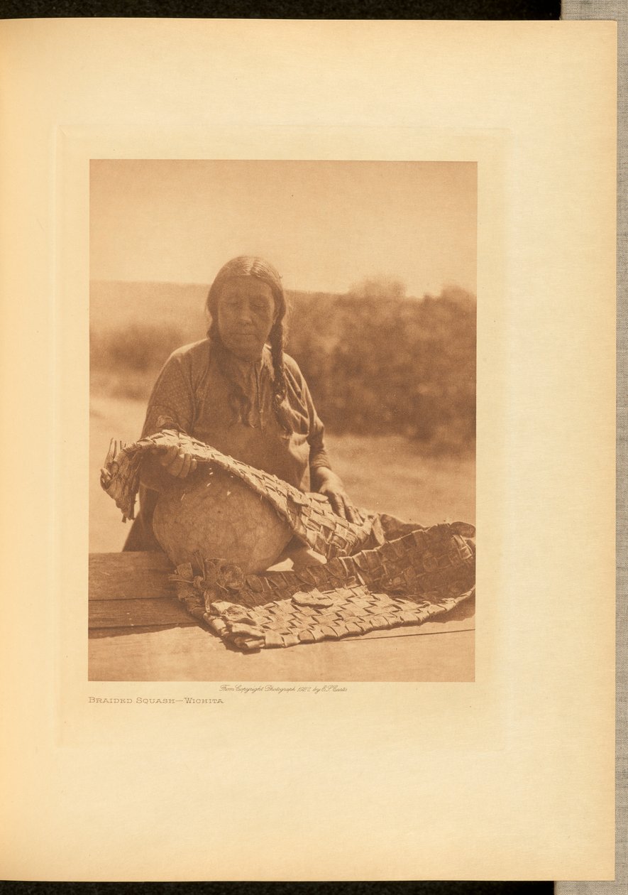 Flätad Squash - Wichita av Edward S. Curtis