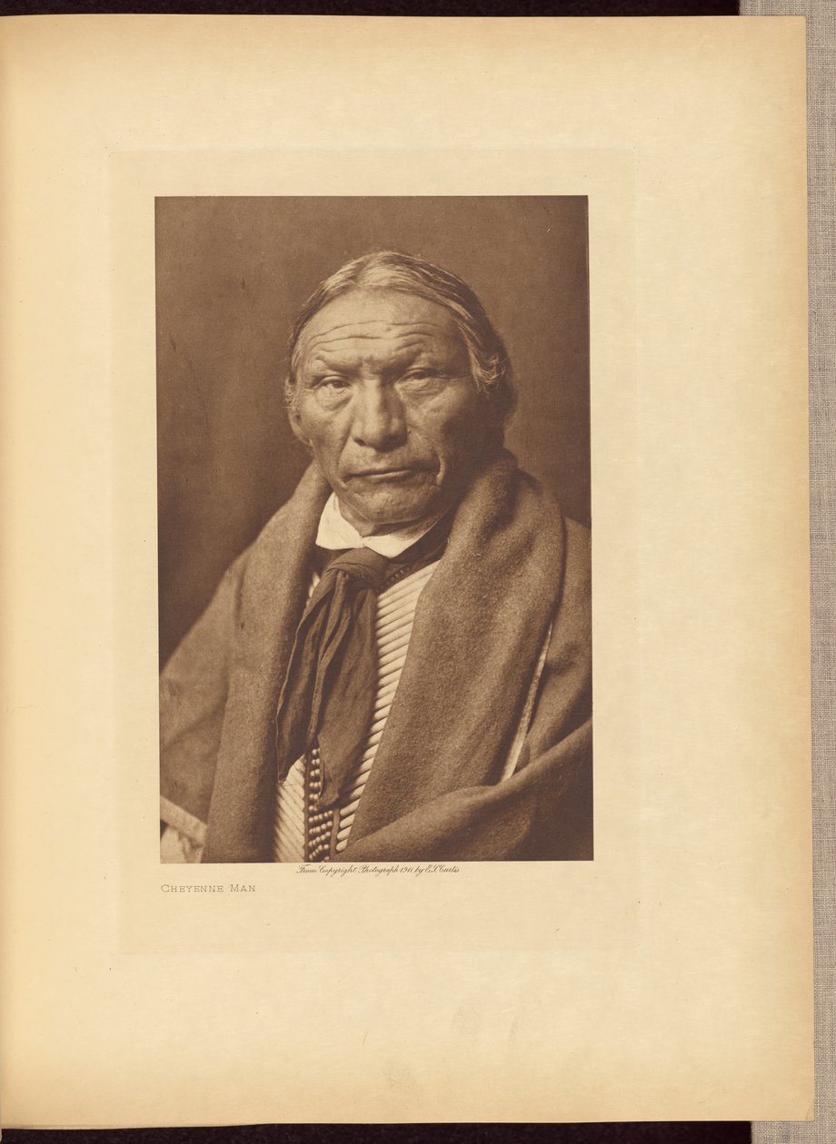 Cheyenne Man av Edward S. Curtis