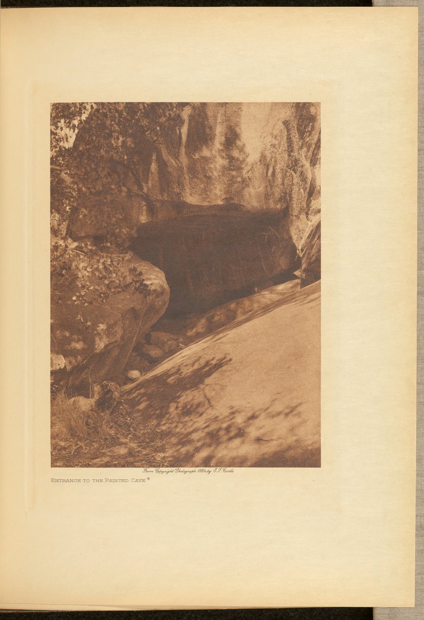 Ingång till den målade grottan av Edward S. Curtis