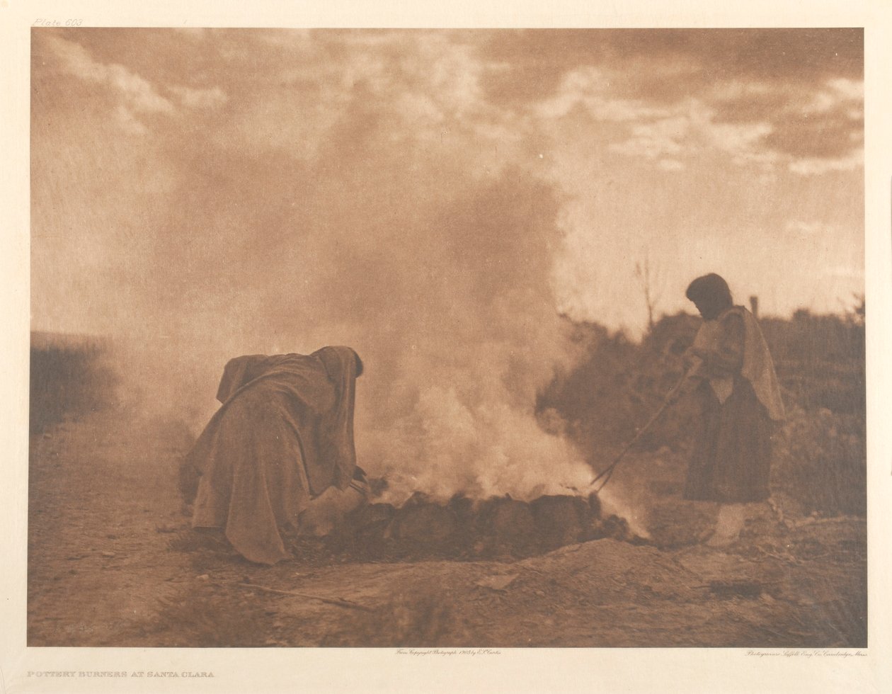 Keramikbrännare på Santa Clara av Edward S. Curtis