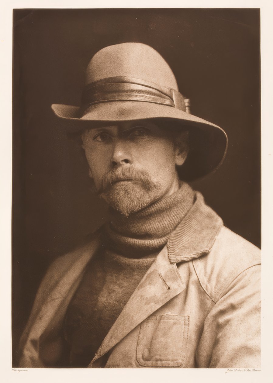 Självporträtt av Edward S. Curtis