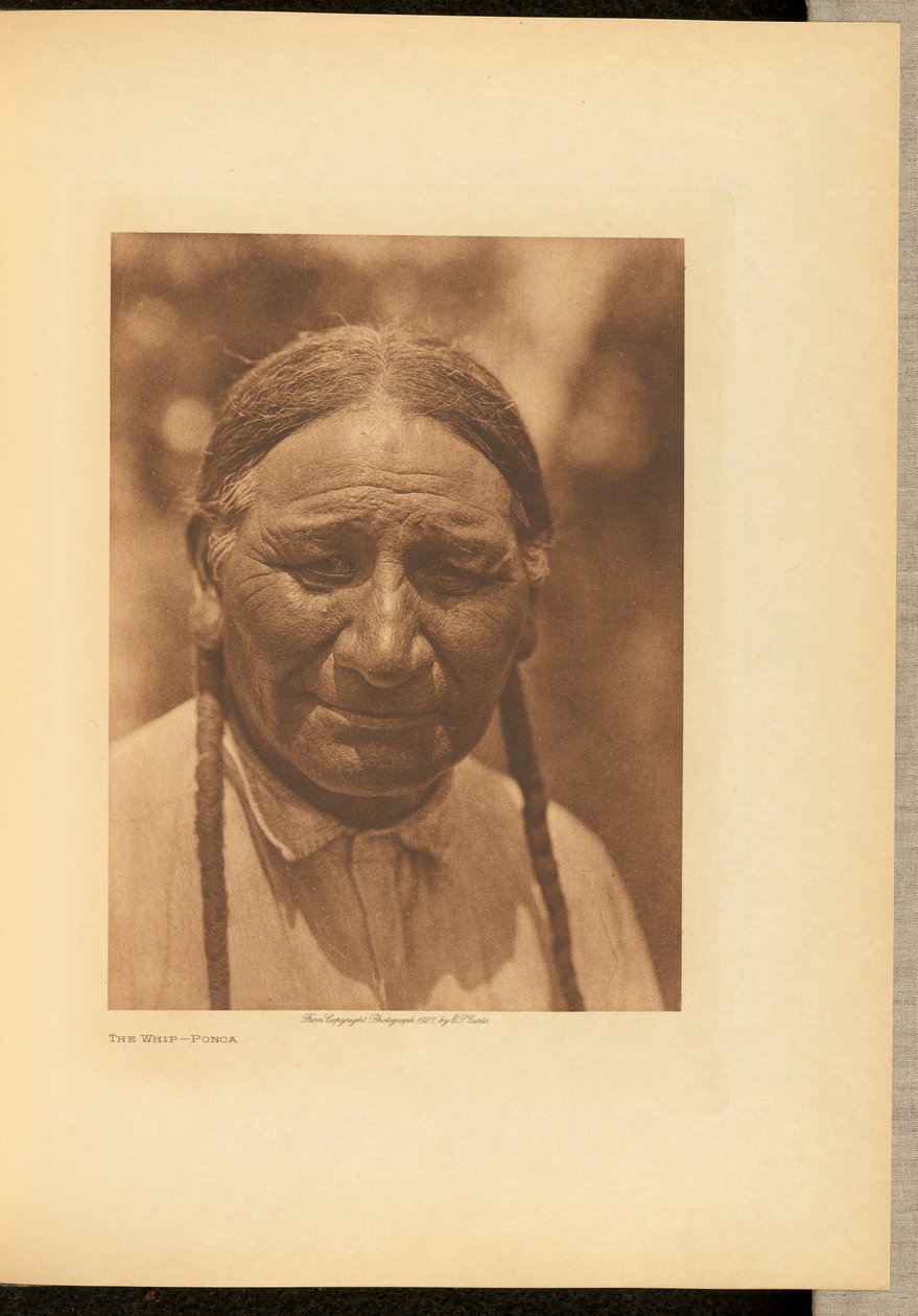 The Whip - Ponca av Edward S. Curtis