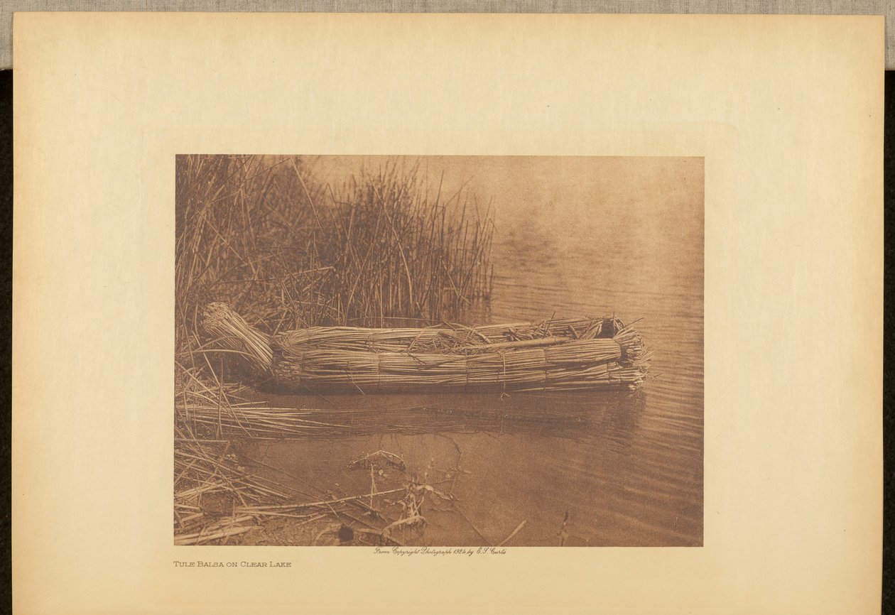 Kom till Balsa på Clear Lake av Edward S. Curtis
