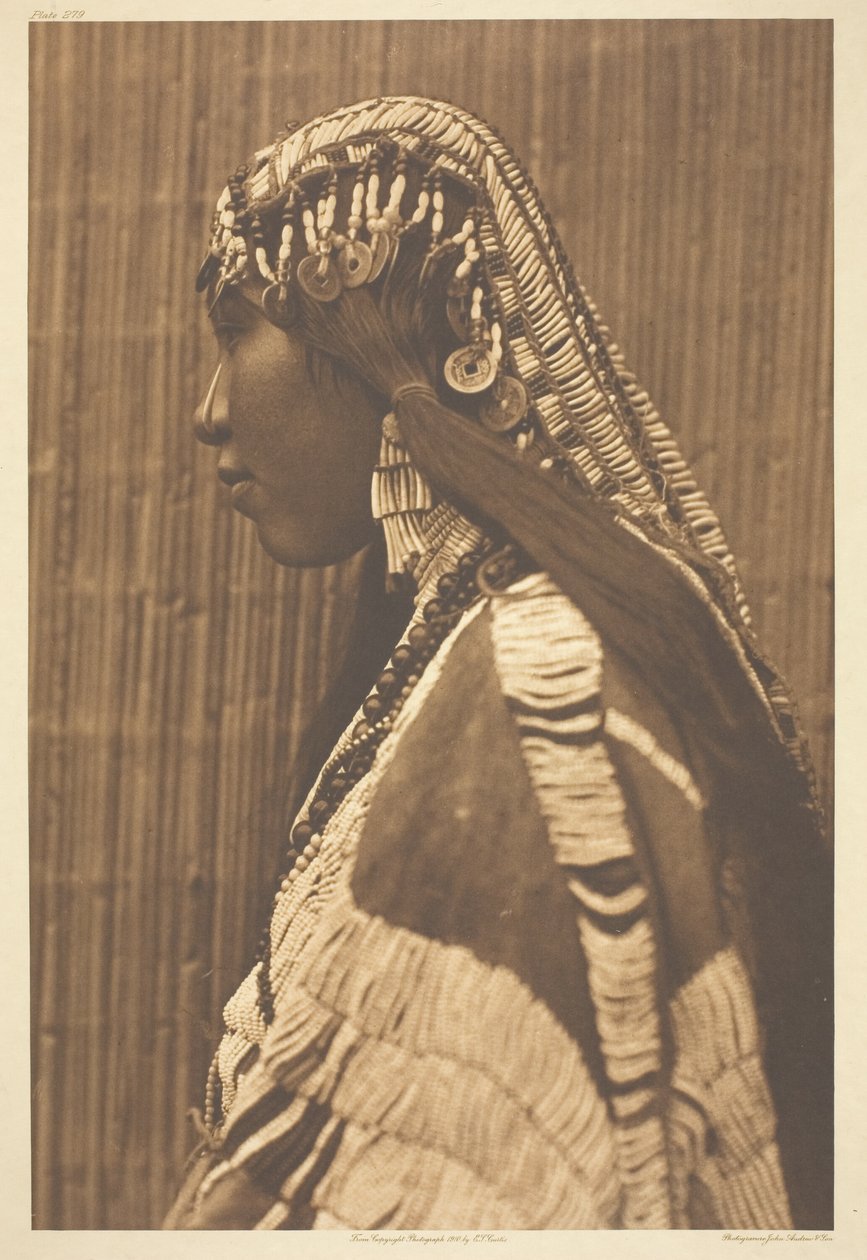 Wishham Girl, profil av Edward S. Curtis