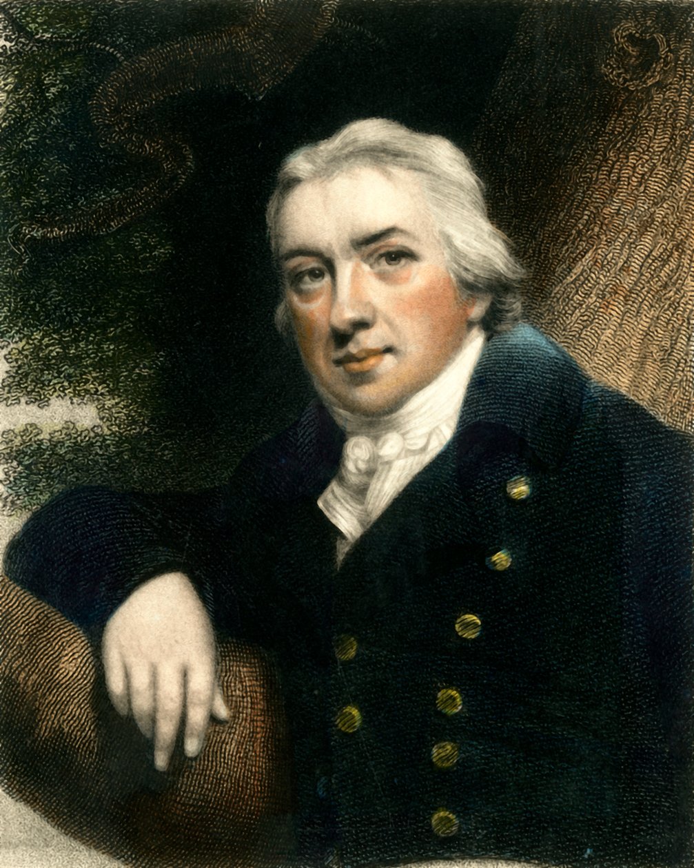 Edward Jenner, sent 1700-tidigt 1800-tal, c1833. av Edward Scriven