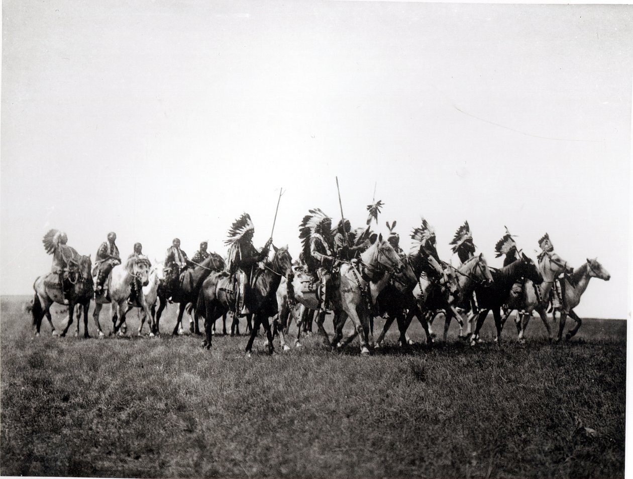 Brule krigsfest av Edward Sheriff Curtis