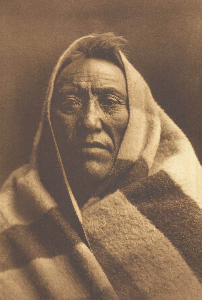 Mellersta kalven - Piegan, 1900. av Edward Sheriff Curtis