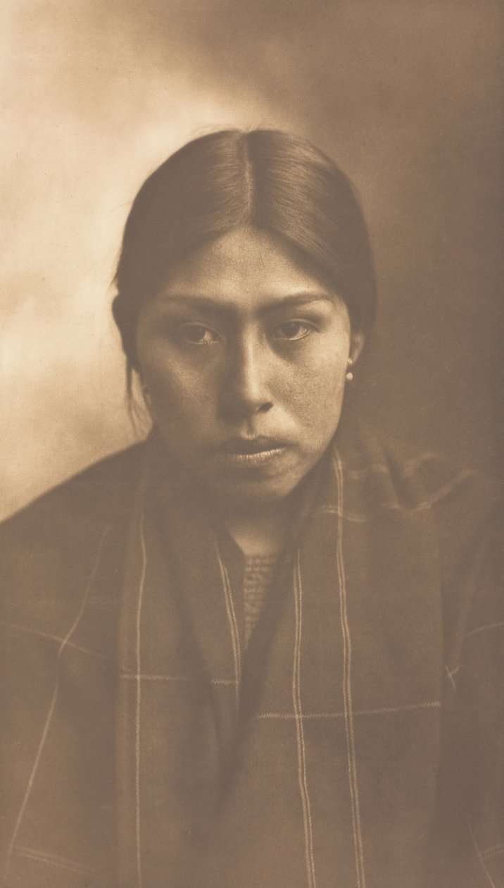 Suquamish kvinna, 1899. av Edward Sheriff Curtis