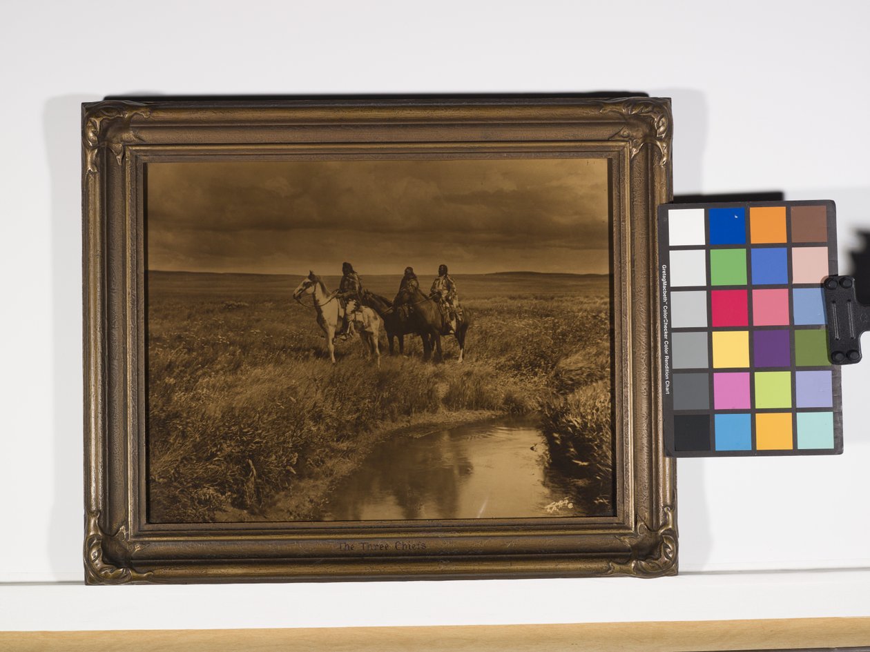 De tre hövdingarna, Piegan av Edward Sheriff Curtis