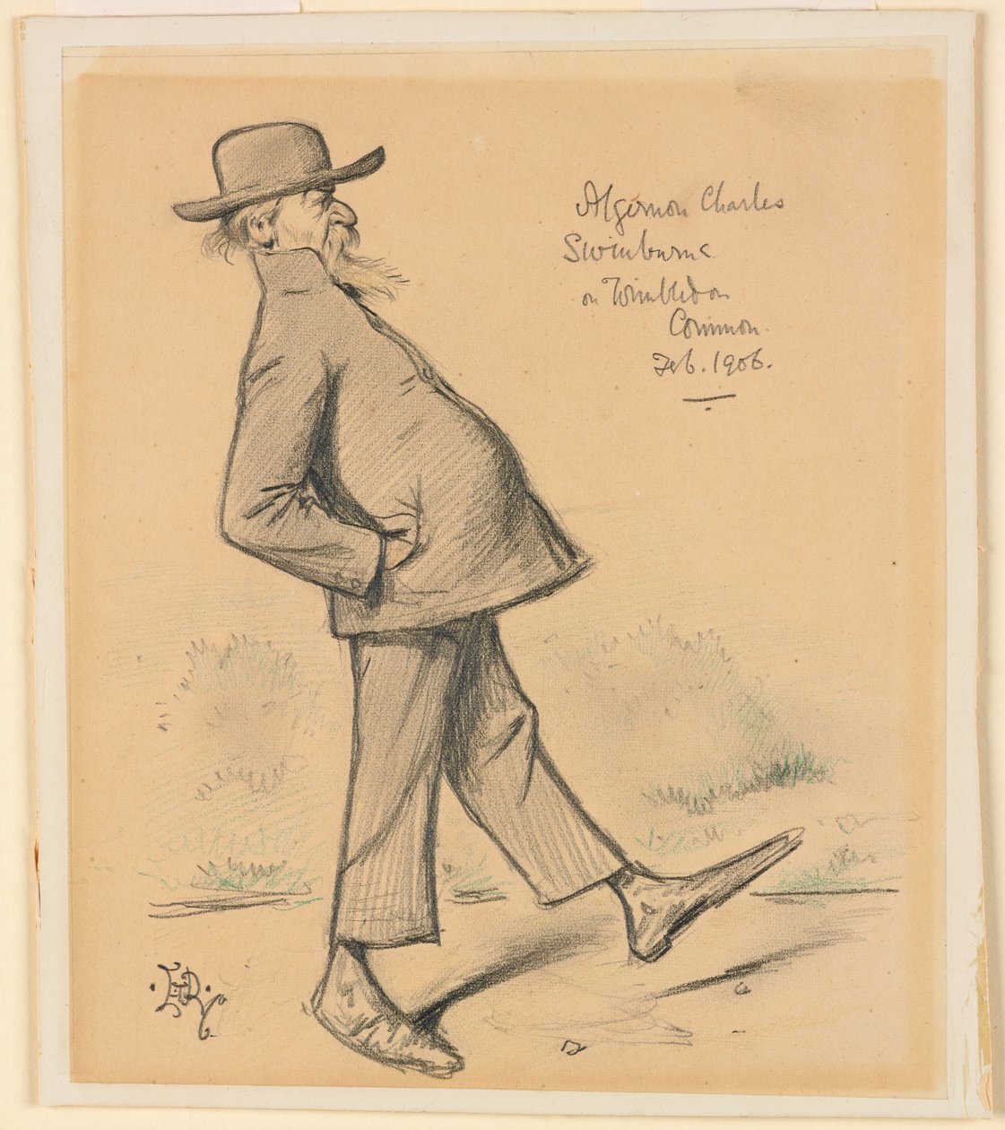 Algernon Charles Swinburne på Wimbledon Common av Edward Tennyson Reed