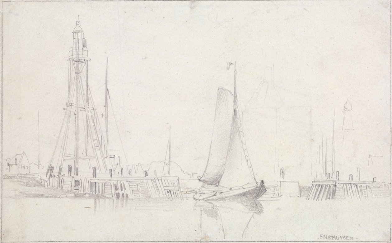 Enkhuysen av Edward William Cooke