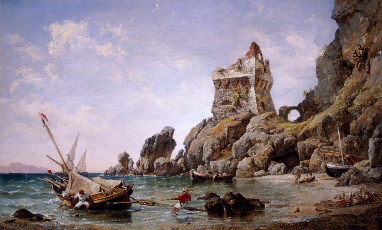 Salerno, Italien, 1849. av Edward William Cooke