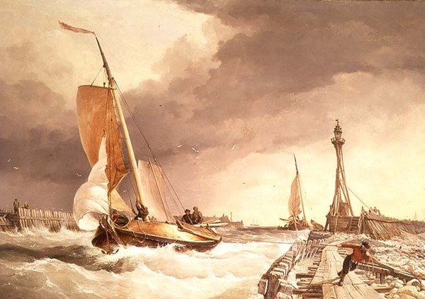 Seascape av Edward William Cooke