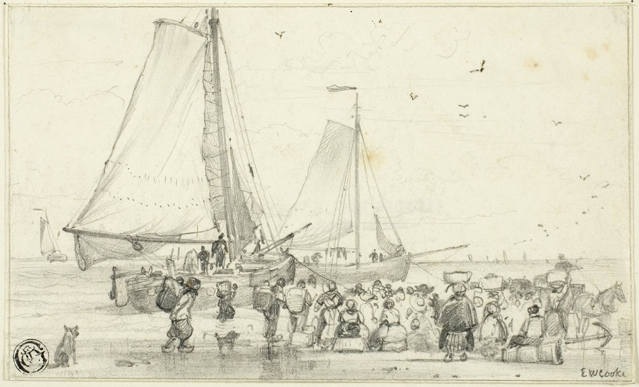 Fångsten kommer in av Edward William Cooke