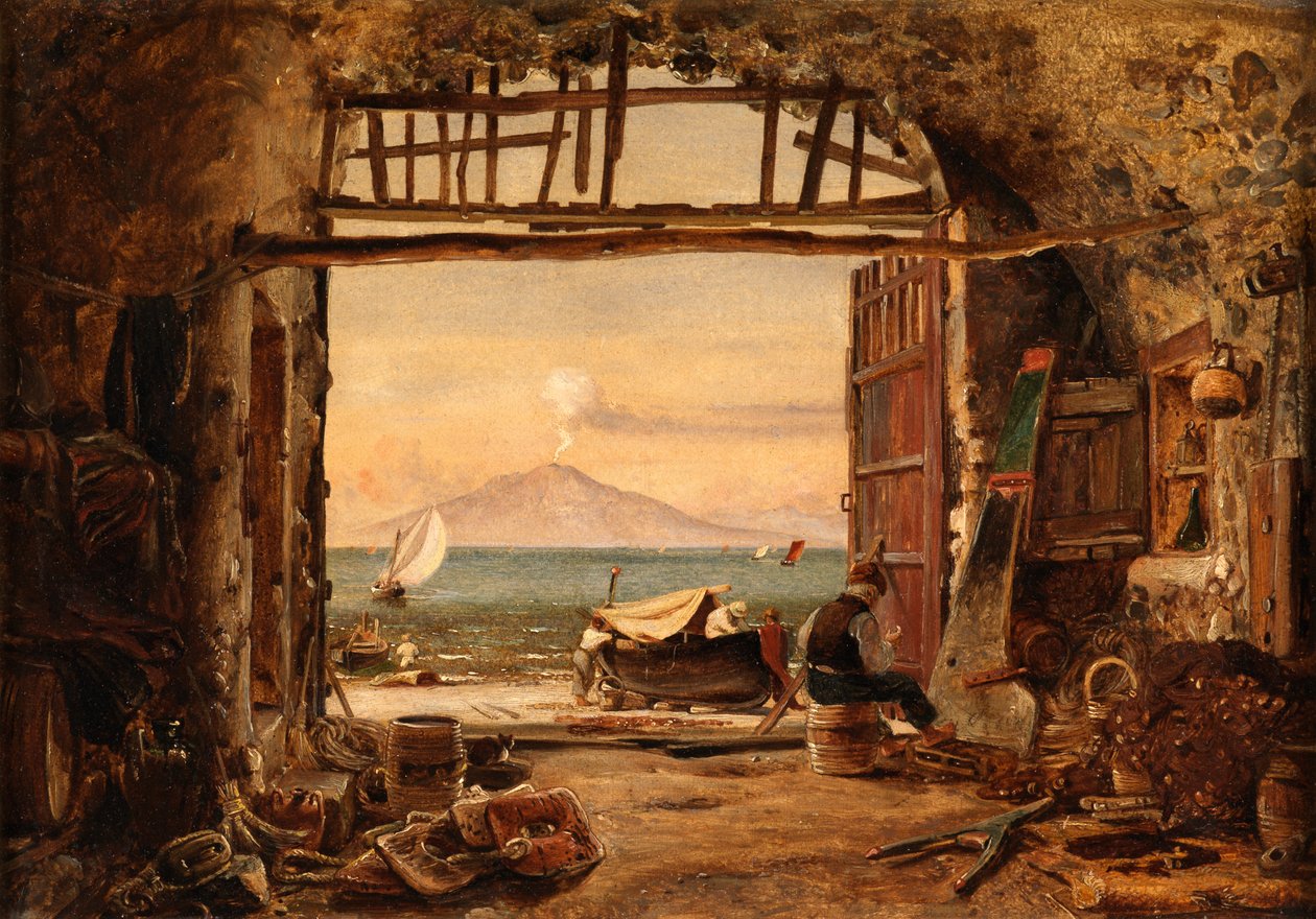 Vesuvius (olja på duk) av Edward William Cooke