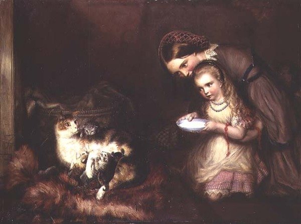 Mata katterna av Edward William John Hopley