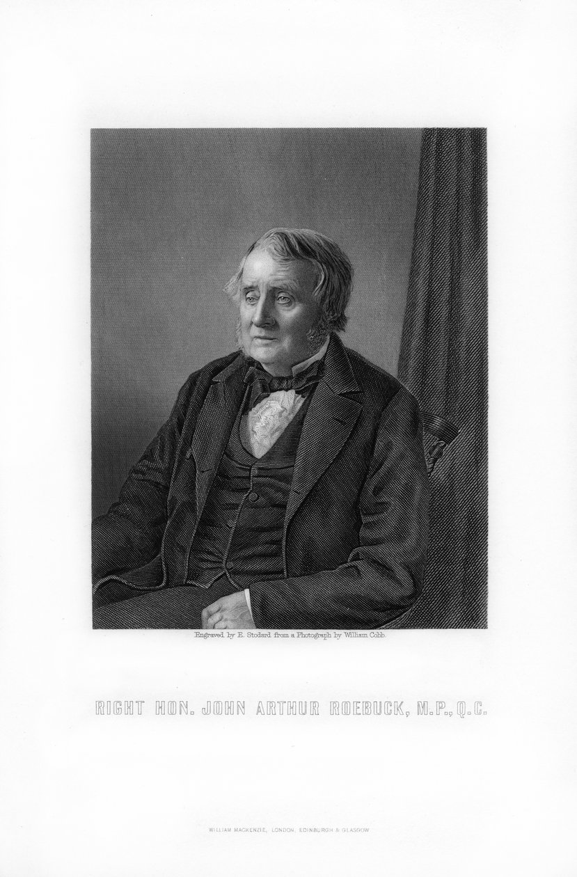 John Arthur Roebuck, brittisk politiker, 1881. av Edward William Stodart