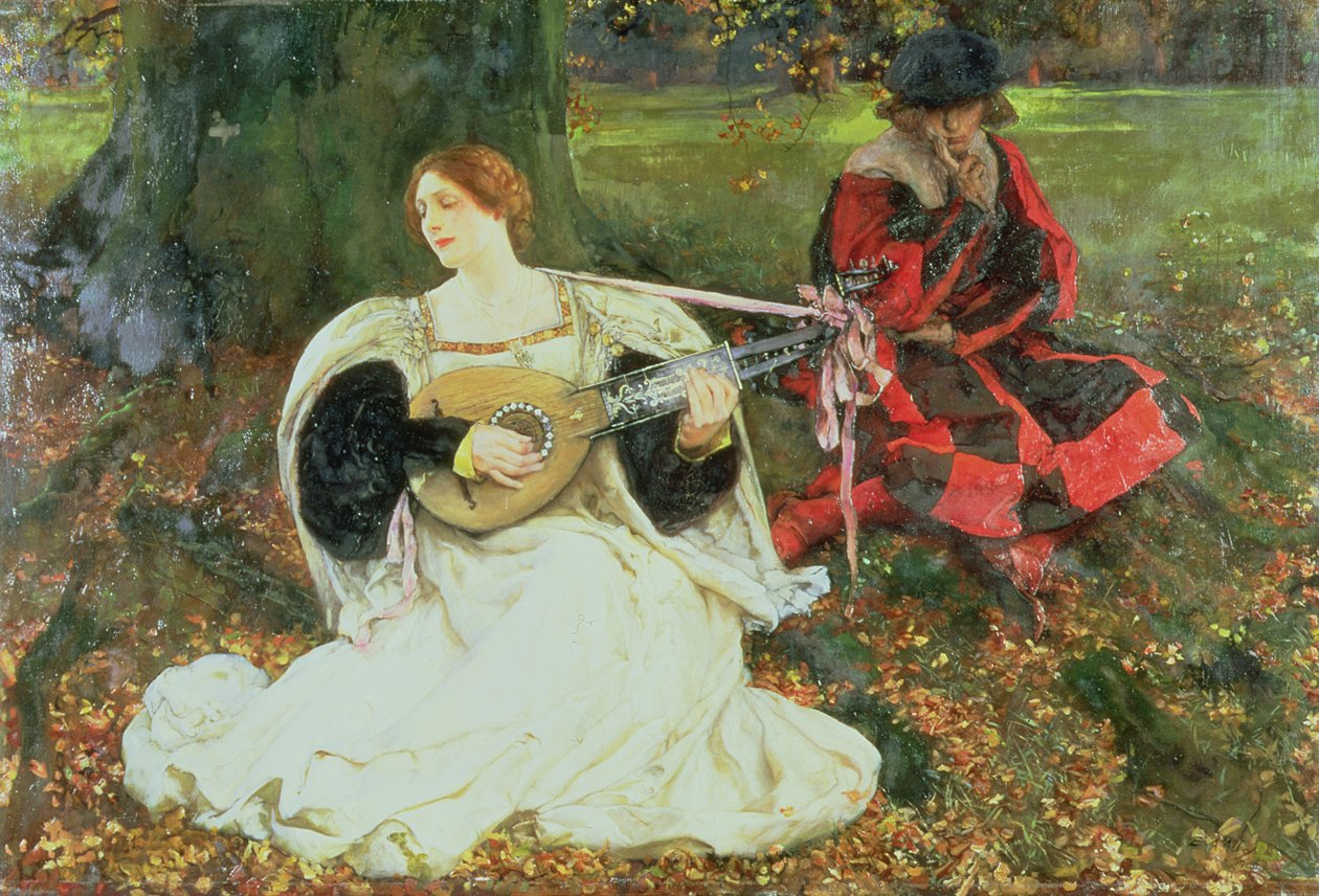 Fair Is My Love, 1900 av Edwin Austin Abbey