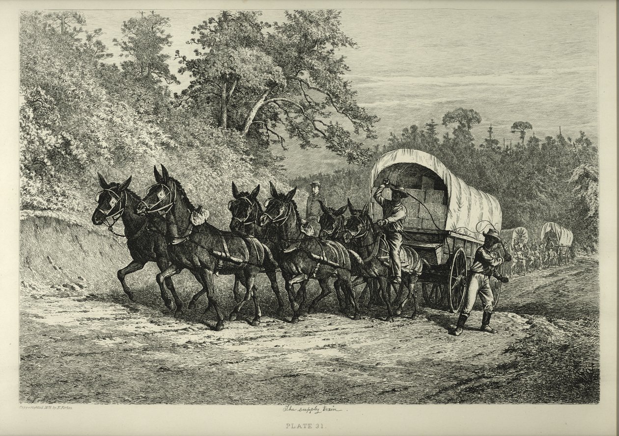 Försörjningståget. av Edwin Austin Forbes