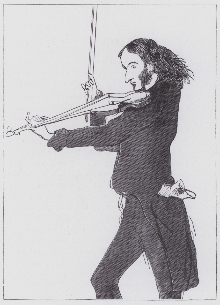 Nicolo Paganini av Edwin (after) Landseer