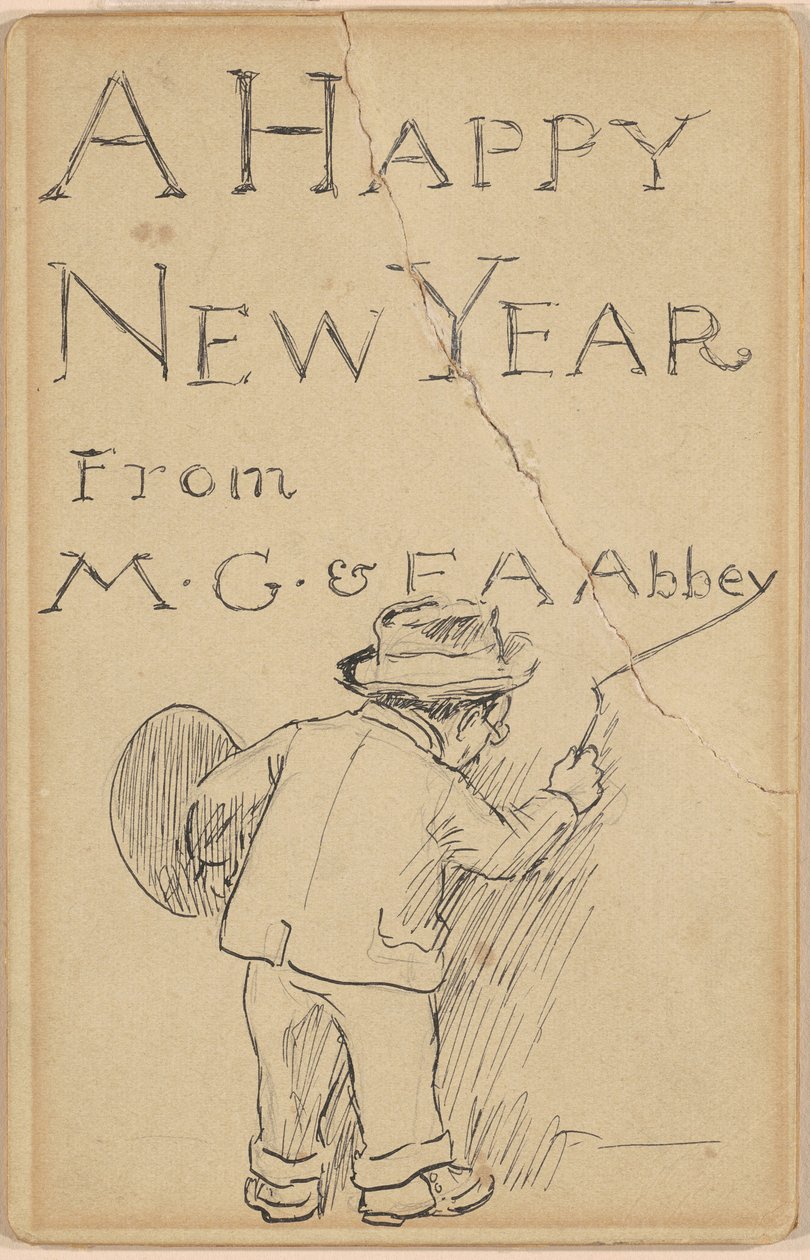 Ett gott nytt år av Edwin Austin Abbey