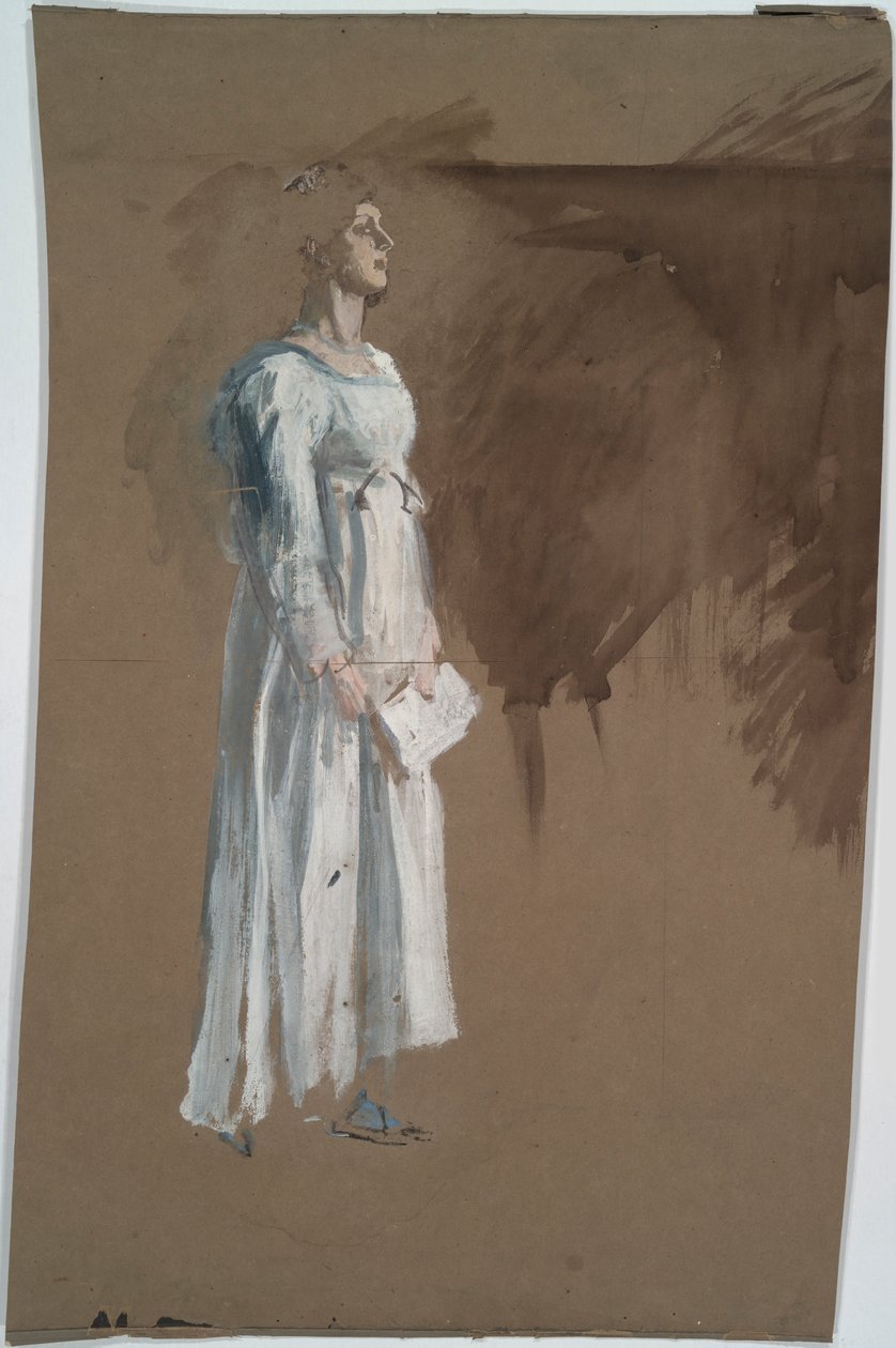 En figur i klassisk klädsel. av Edwin Austin Abbey