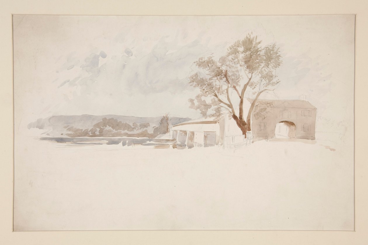 Arkitektstudie av Edwin Austin Abbey