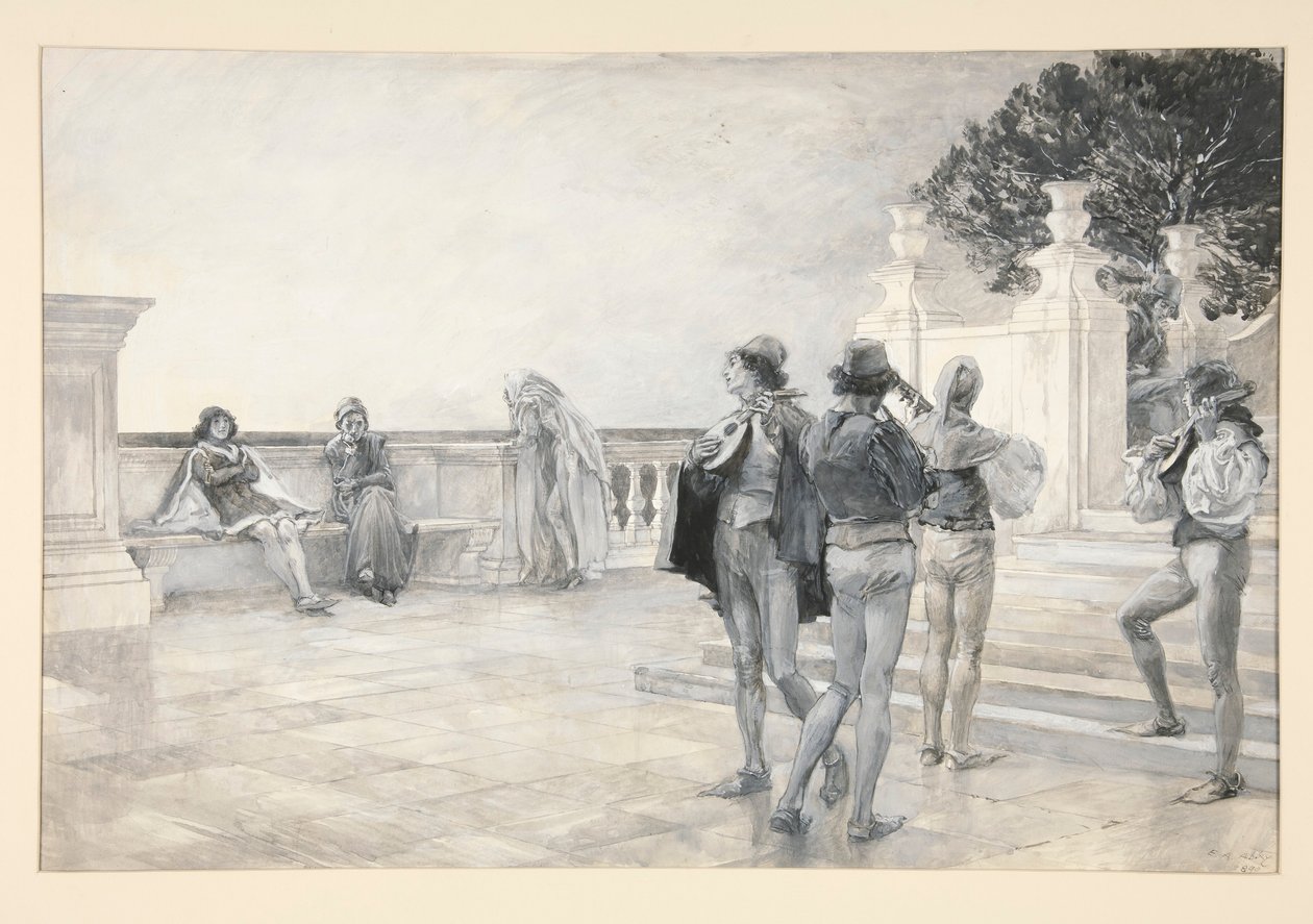 Balthazar sjunger: av Edwin Austin Abbey