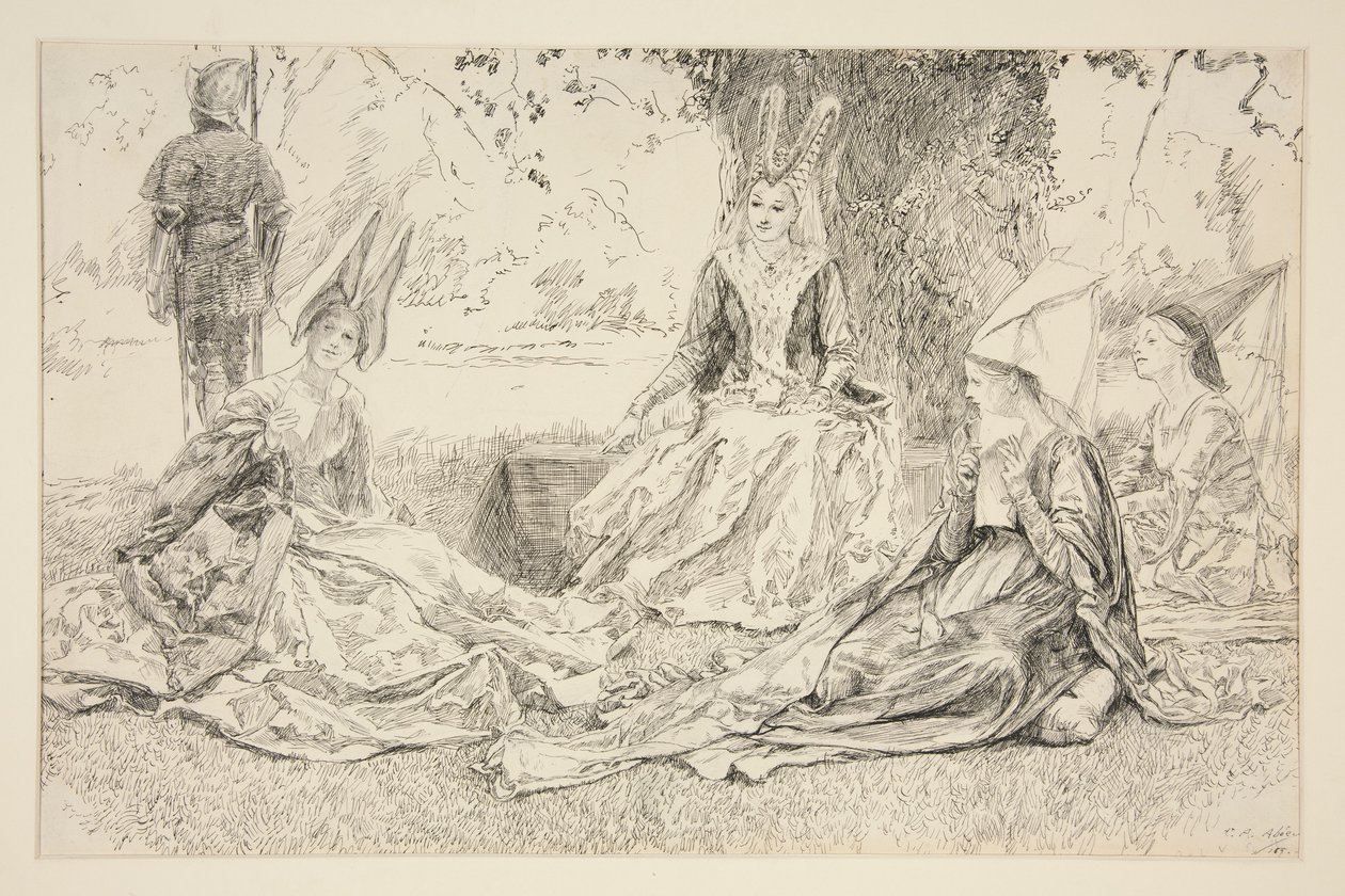 Före prinsessan av Edwin Austin Abbey