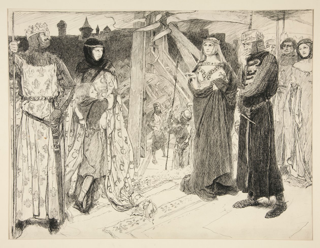 Inför murarna i Alger: av Edwin Austin Abbey