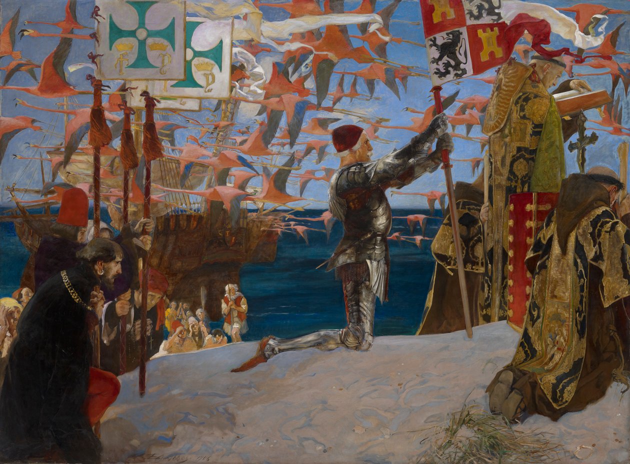Columbus i den nya världen av Edwin Austin Abbey