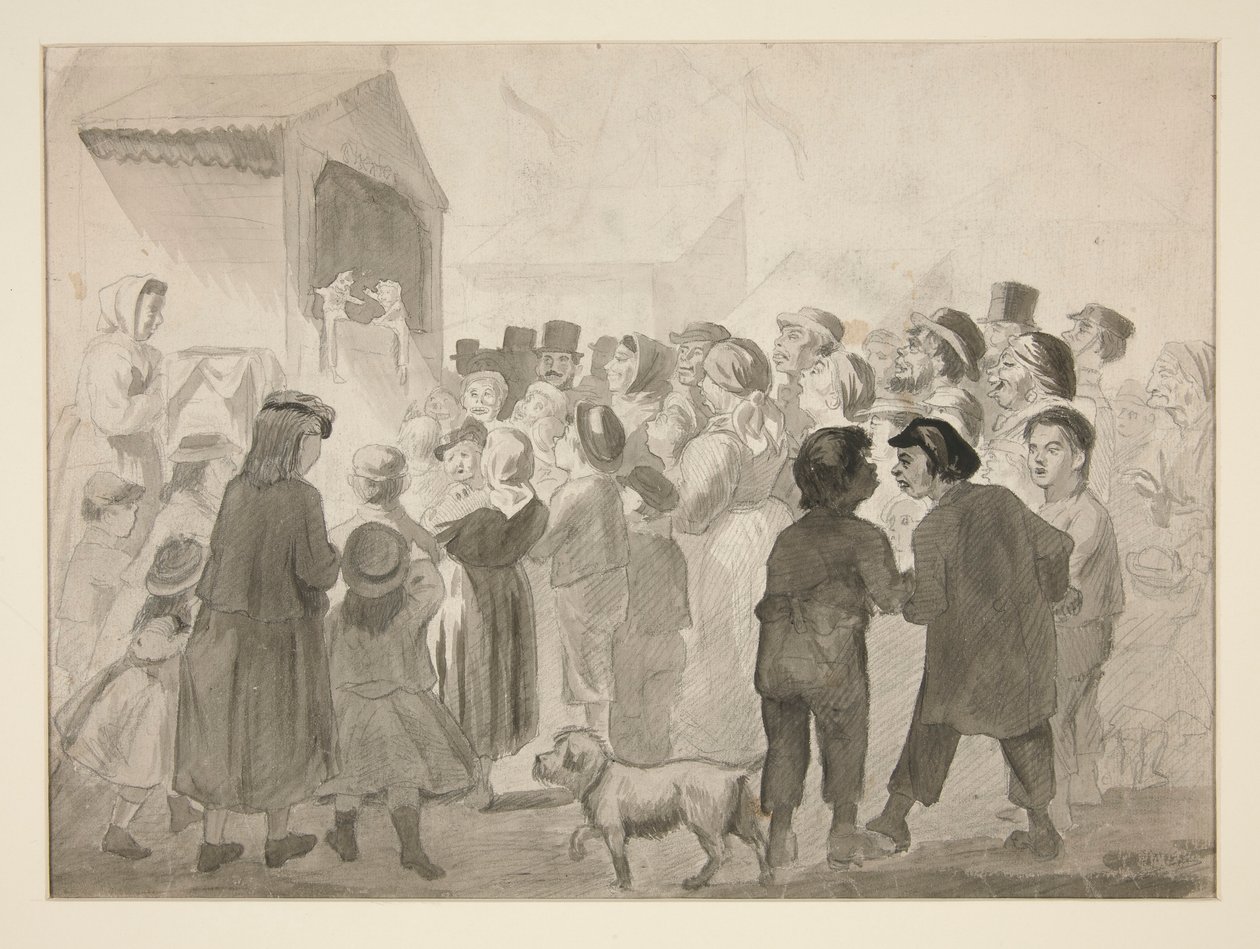 Publikscen av Edwin Austin Abbey
