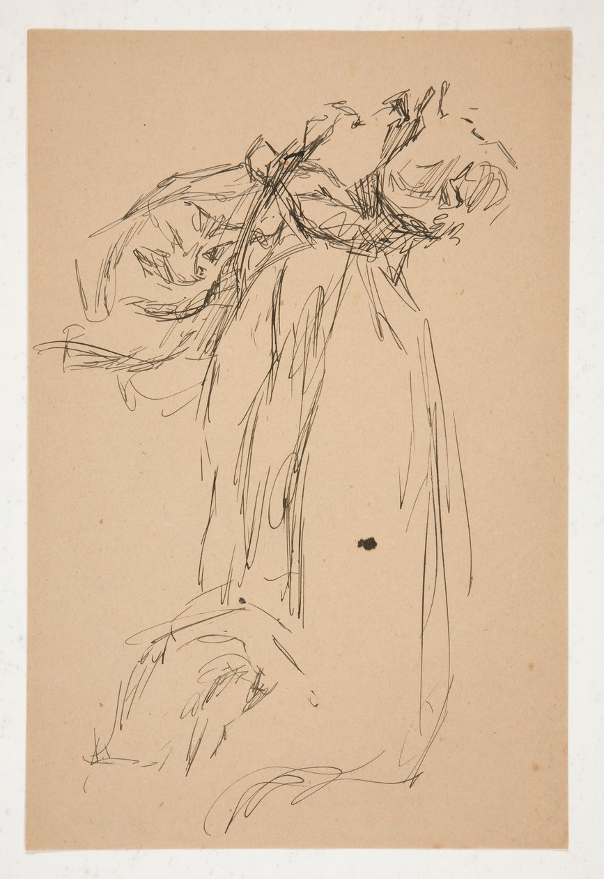 Draperistudie av Edwin Austin Abbey