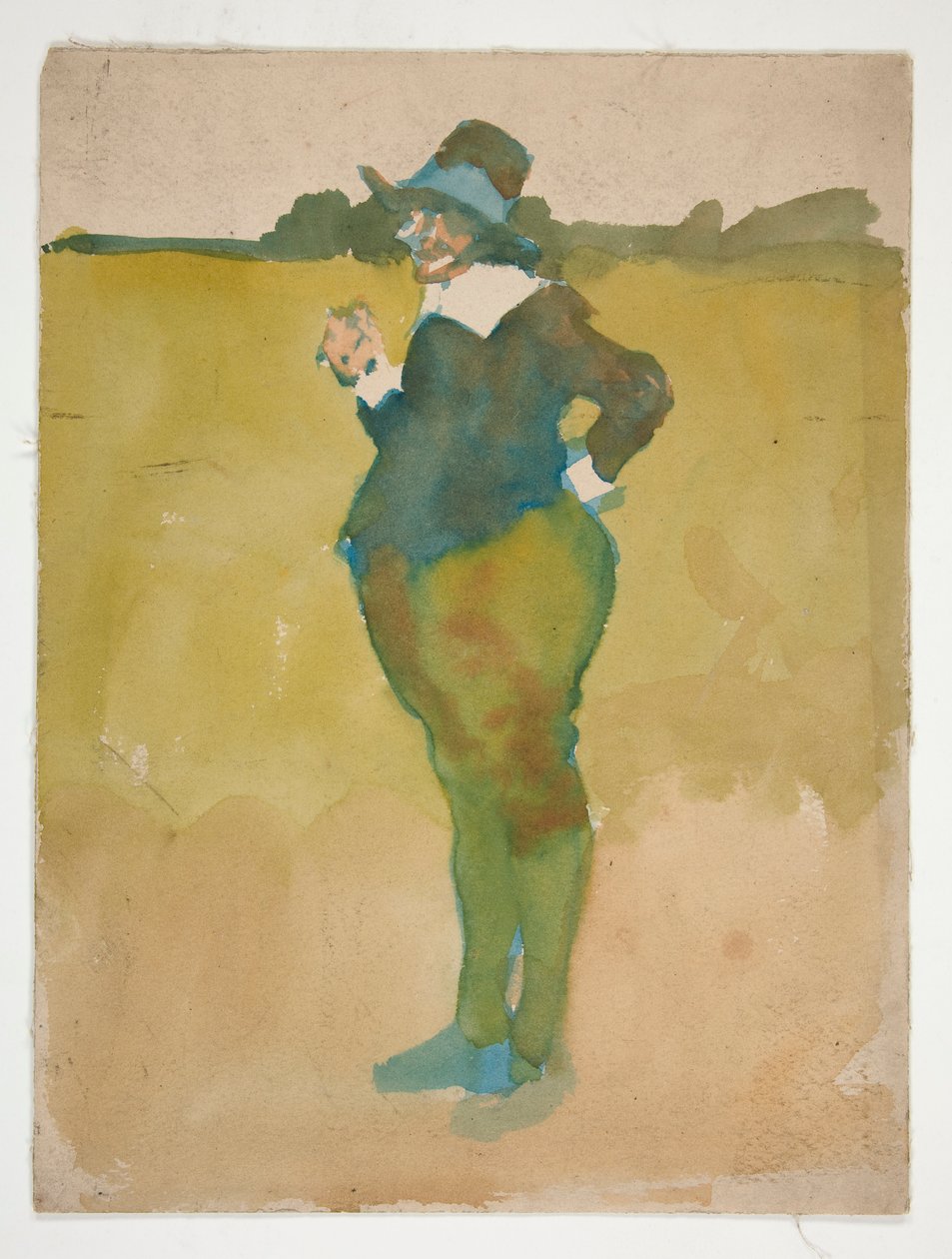 Fet man i landskapet av Edwin Austin Abbey