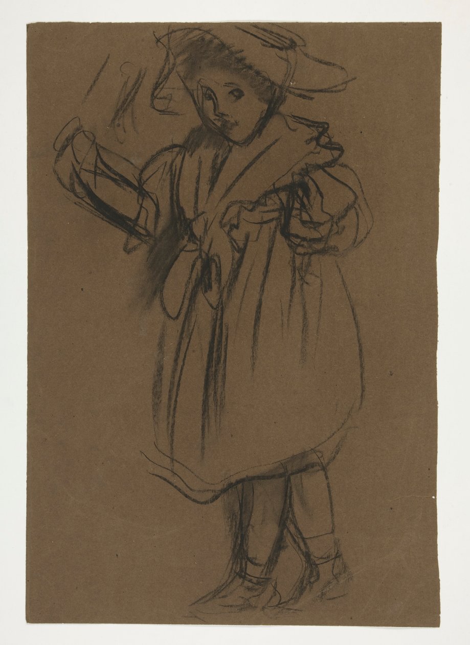 Figurstudie för av Edwin Austin Abbey