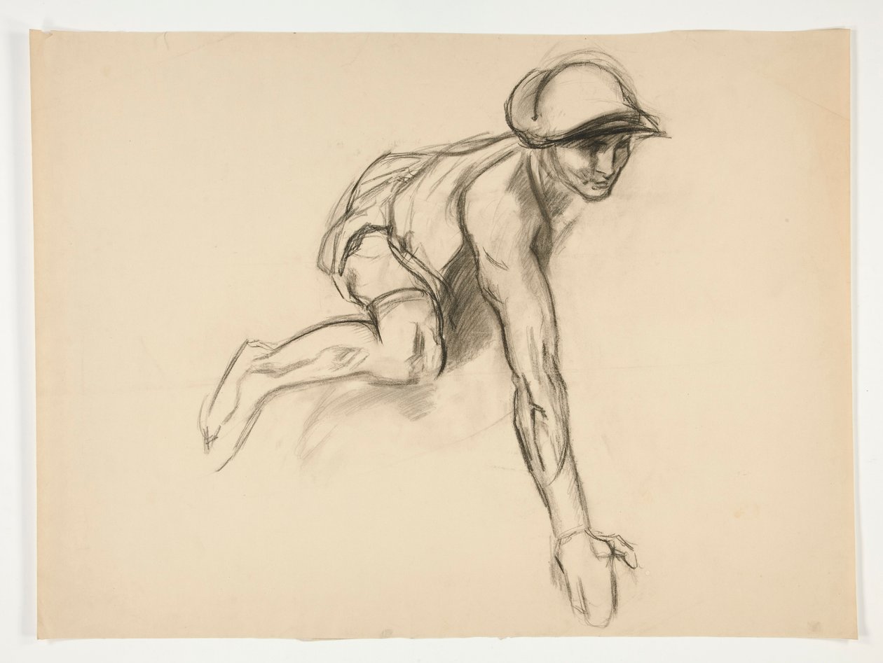 Figurstudie för av Edwin Austin Abbey