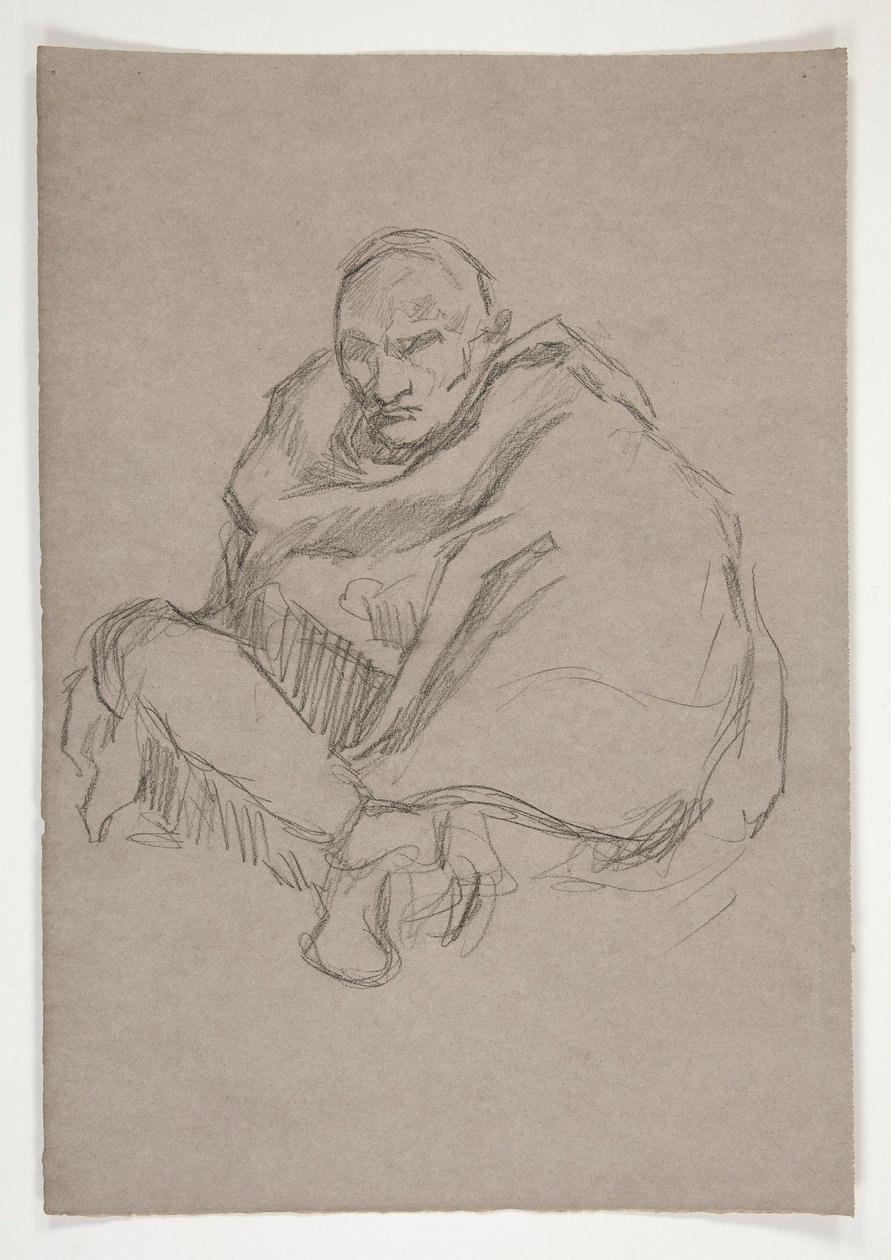 Figurstudie för av Edwin Austin Abbey