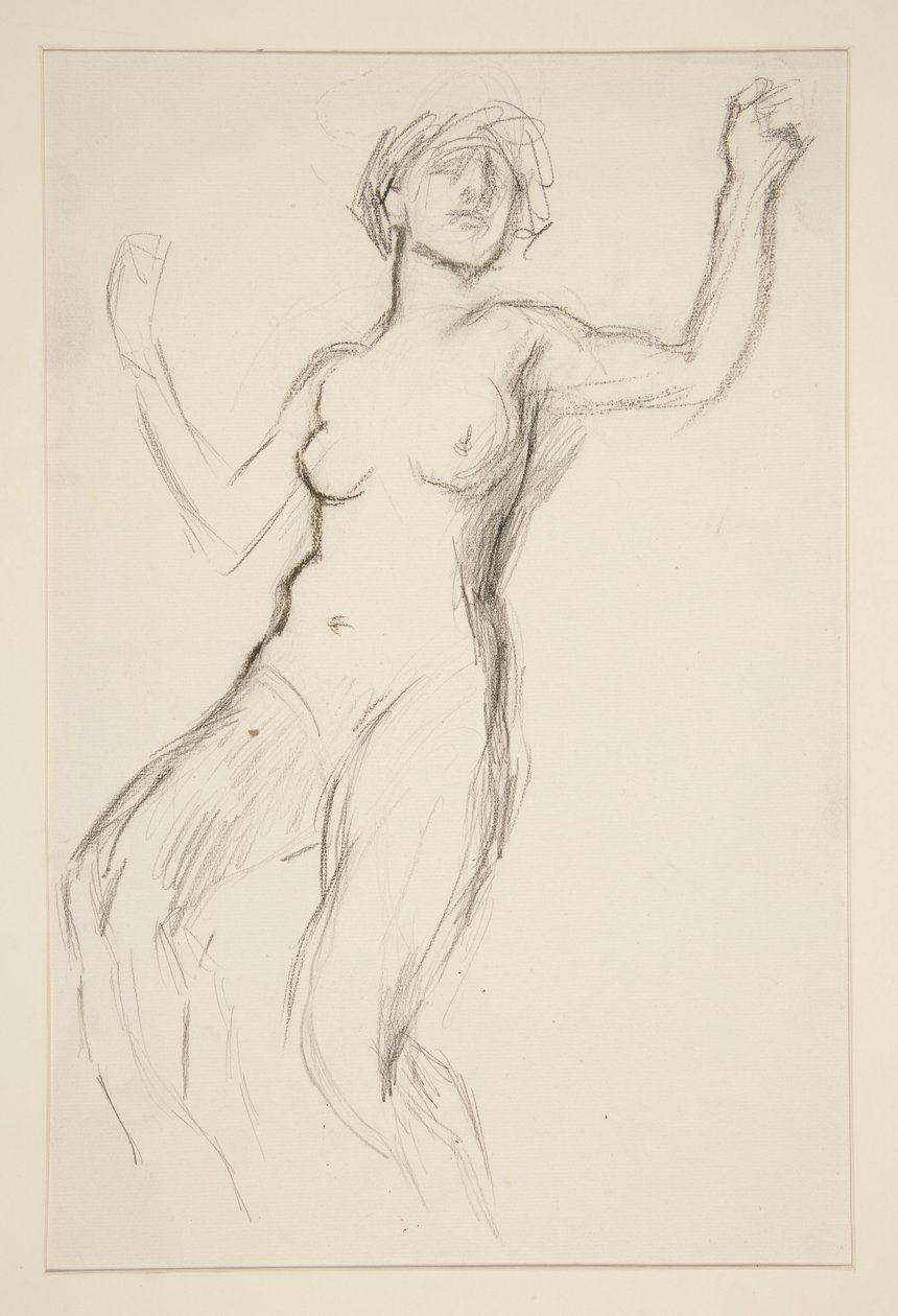 Figurstudie för av Edwin Austin Abbey