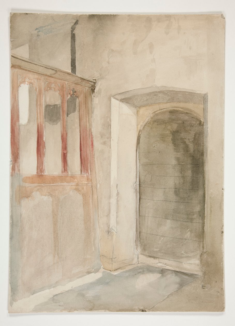 Interiörstudie av Edwin Austin Abbey