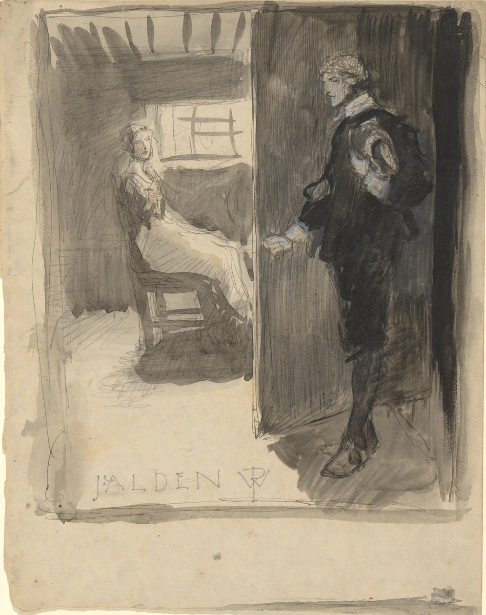 John Alden av Edwin Austin Abbey