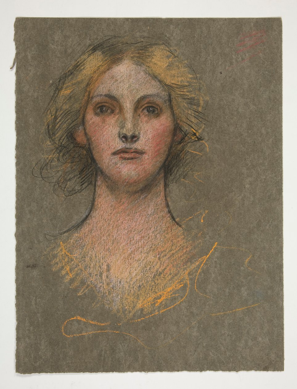 Porträtt av en ung kvinna av Edwin Austin Abbey