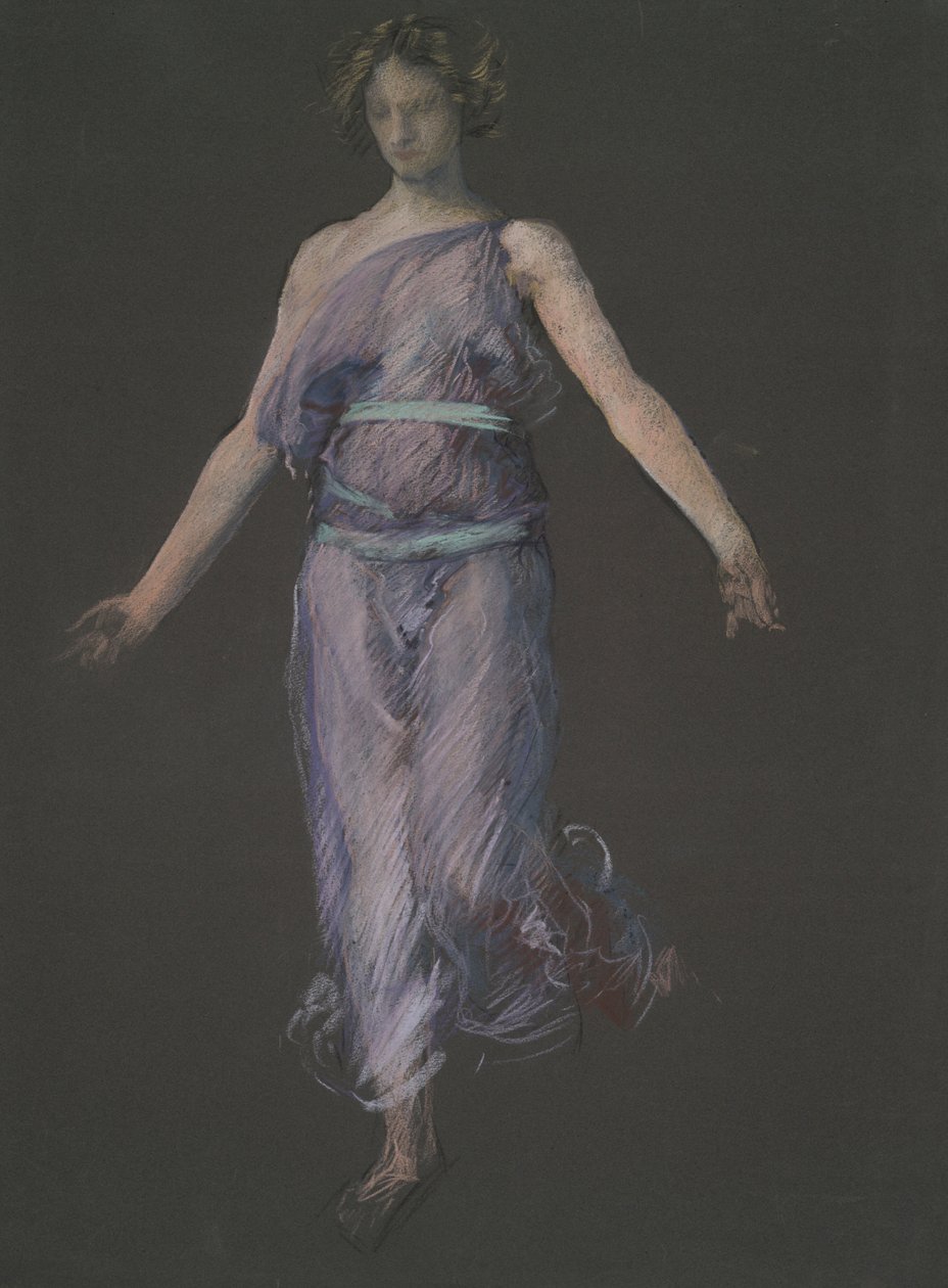 Möjlig figurstudie för av Edwin Austin Abbey