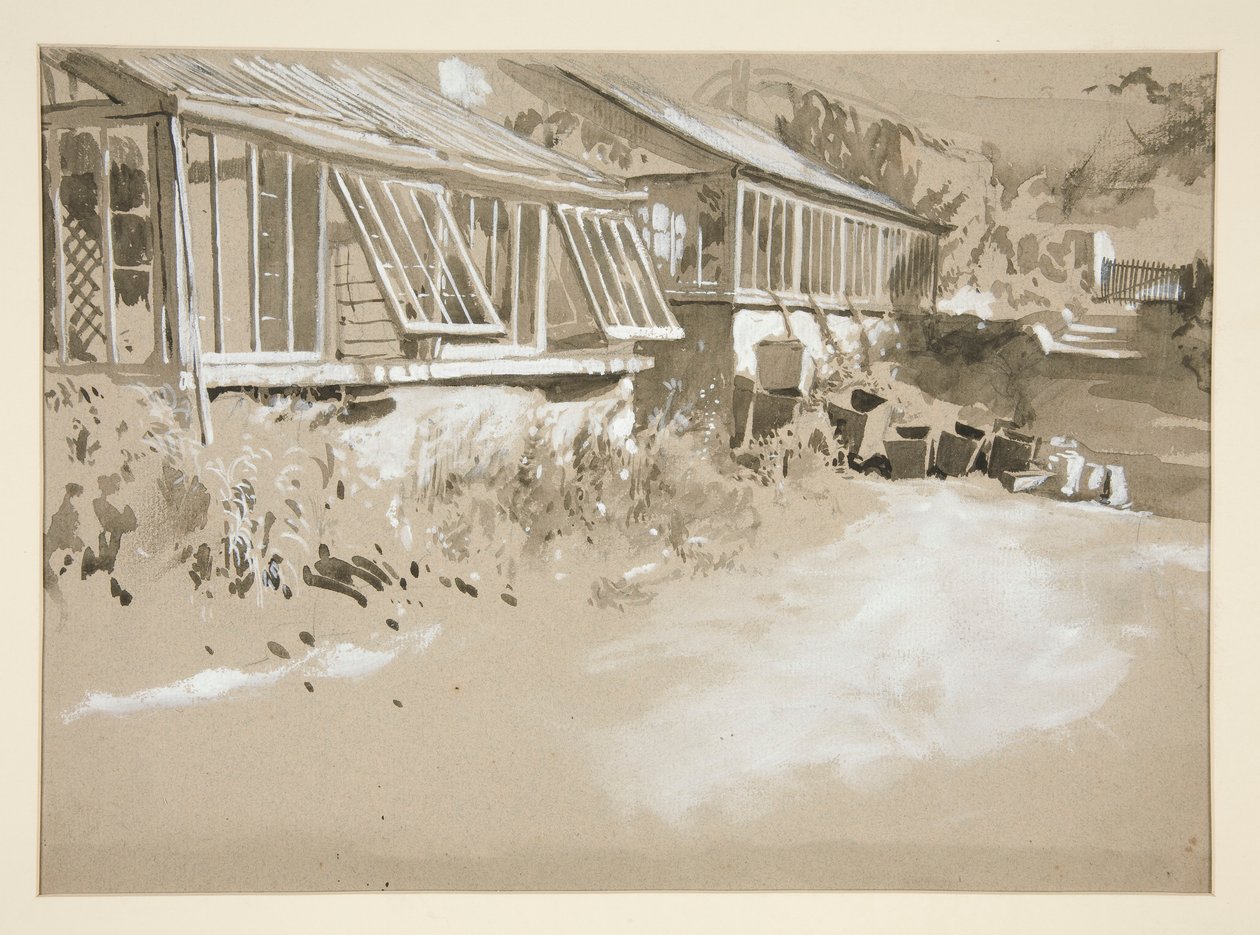 Shacks och buskar av Edwin Austin Abbey