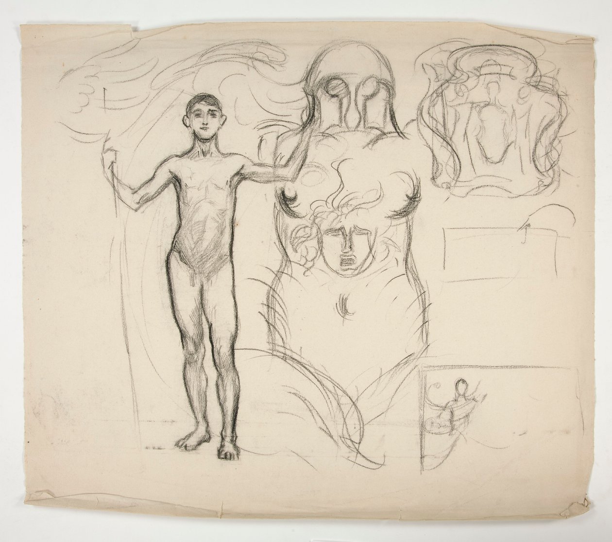 Ark med skisser av Edwin Austin Abbey