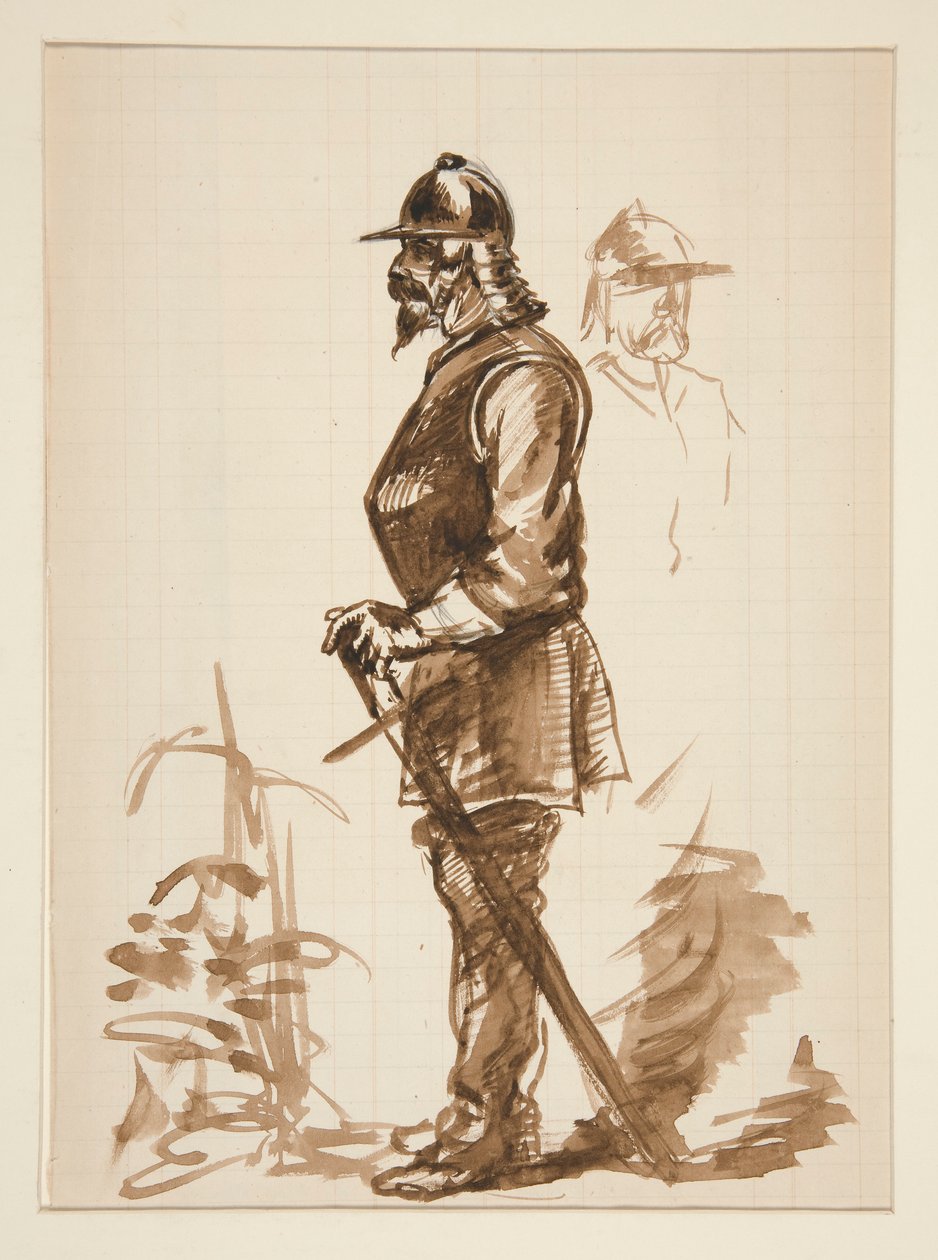 Skiss för av Edwin Austin Abbey