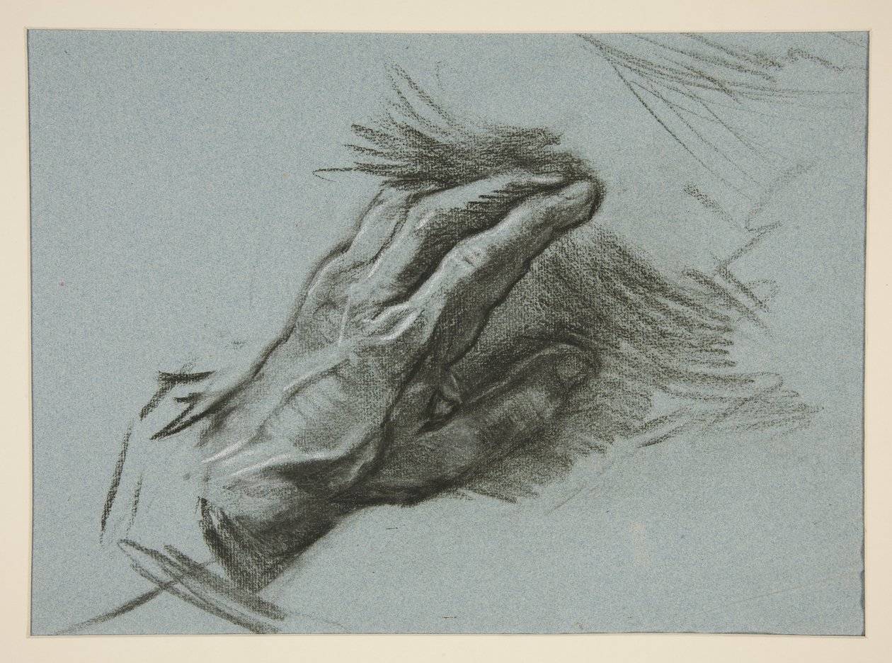 Skiss av en hand av Edwin Austin Abbey