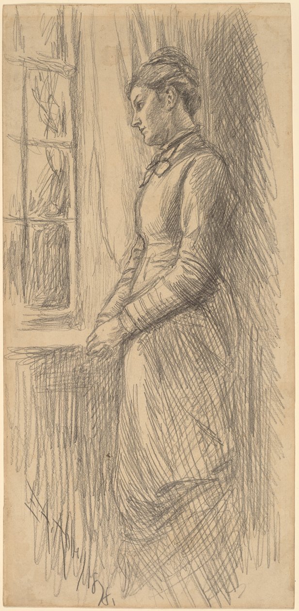 Solitude: Miss Vesta Rollinstall av Edwin Austin Abbey