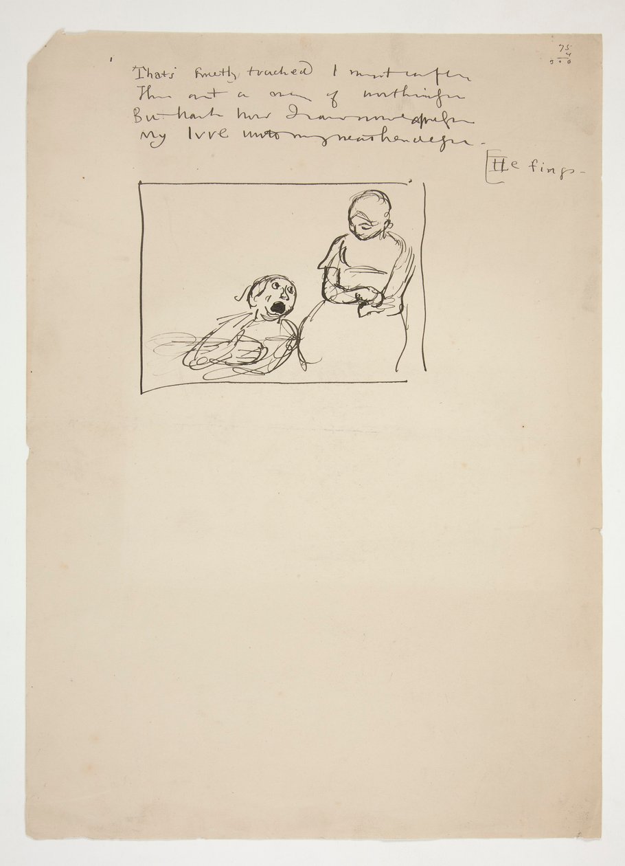 Studera för Herrick av Edwin Austin Abbey
