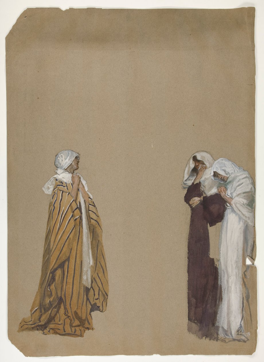 Studie. Tre figurer av Edwin Austin Abbey